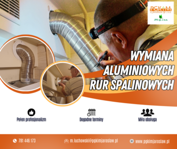 Wymiana rur „spiro”do odprowadzania spalin