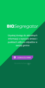 DARMOWA APLIKACJA BIOSEGREGATOR- HARMONOGRAM ODBIORU ODPADÓW W TWOIM TELEFONIE