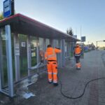 Coroczne mycie przystanków autobusowych