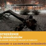 KOMUNIKAT OSTRZEGAWCZY DLA MIESZKAŃCÓW